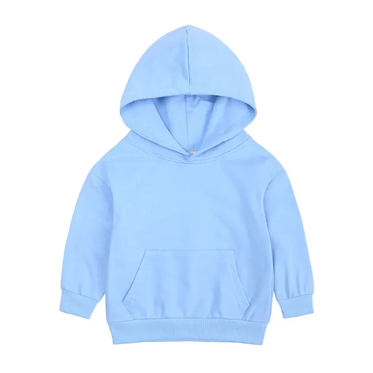 Fashion Solid Color Children Clothes Boys Hoodies Cotton Long Sleeve Girls Sweatshirt Spring Autumn Kids Clothing 1-13 Years