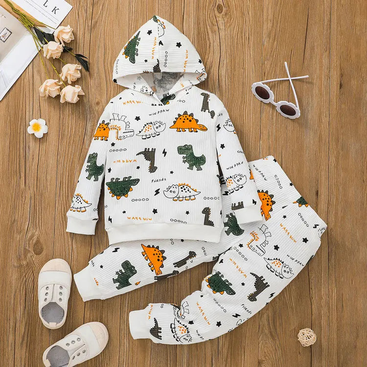 Cartoon Hoodie Kids Clothes Boys Outfits Spring & Autumn Bos Clothes Sets Long Sleeve Tops+Pants Children Clothing 2-6 Years