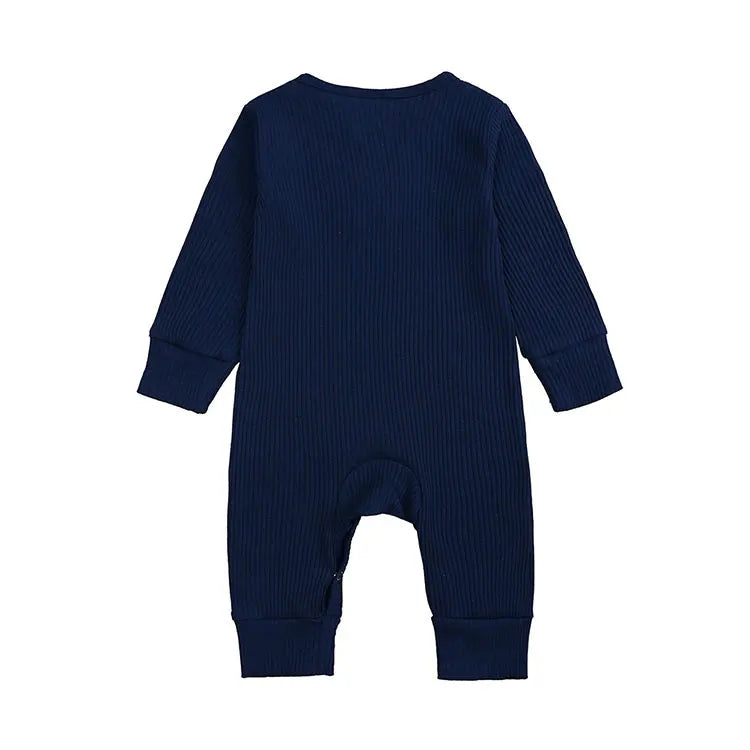 Solid Color Baby Clothes Girl Rompers Fashion Baby Boy Clothes Cotton Long Sleeve Toddler Romper Infant Clothes 0-24 Months