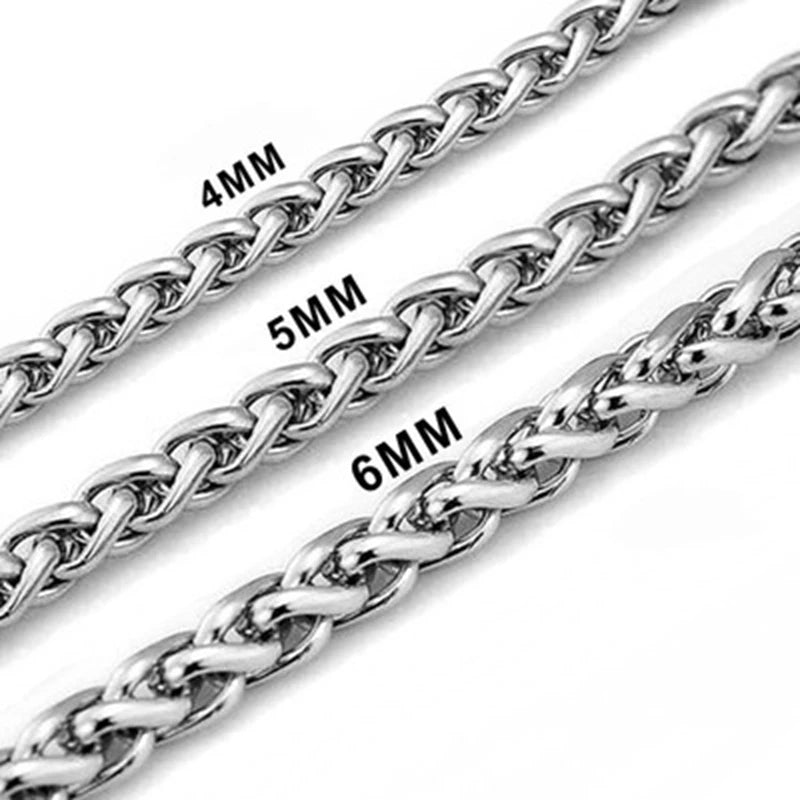 316L Stainless Steel Cuban Chain Bracelet for Men Women Figaro Vintage Metal Viking Kpop Pulseras Emo Cute Luxury Jewelry Gift