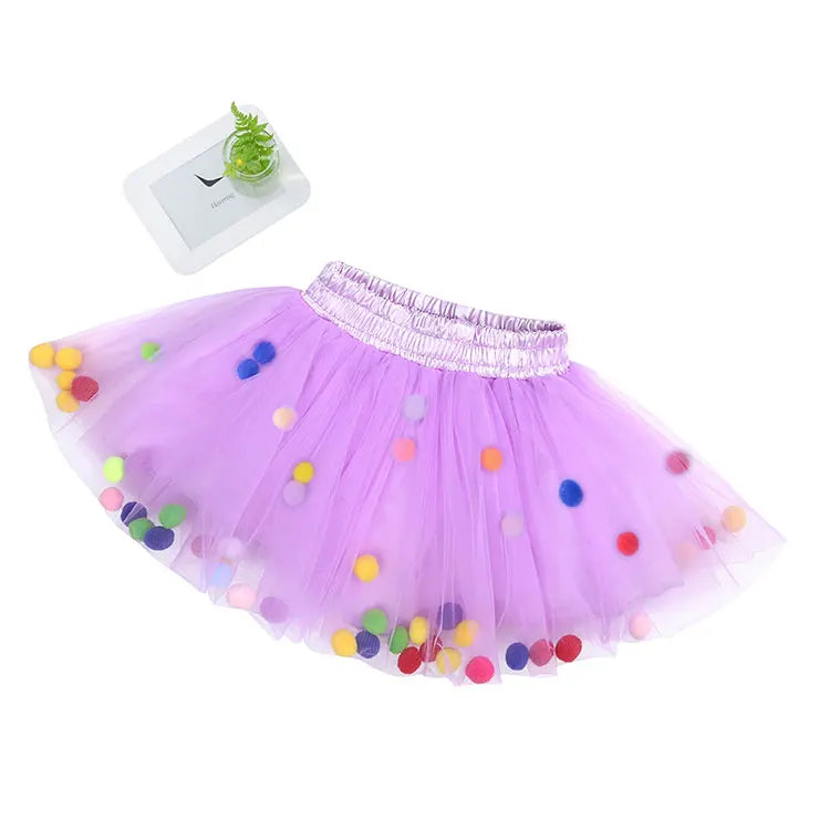 Fashion Kids Skirts for Girls Princess Fluffy Girls Skirts Summer Lovely Children Clothing Ball Gown 1-5 Years