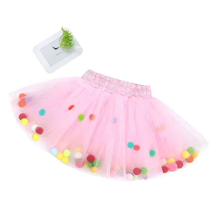 Fashion Kids Skirts for Girls Princess Fluffy Girls Skirts Summer Lovely Children Clothing Ball Gown 1-5 Years