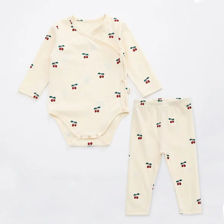 Fashion Floral Newborn Baby Boy Clothing Summer Baby Girl Clothes Set Cotton Short Sleeve Tops+pant Infant Clothing 3-18 Months