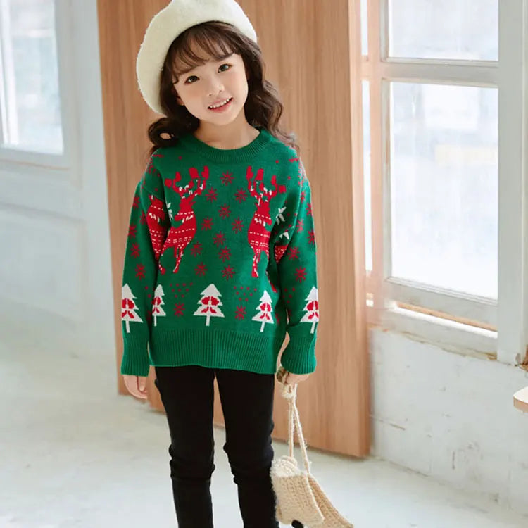 Spring & Autumn Kids Girl Clothes Knitted Sweater Casual Children Clothing Girls Sweaters Long Sleeve Girl Clothes 3-7 Years