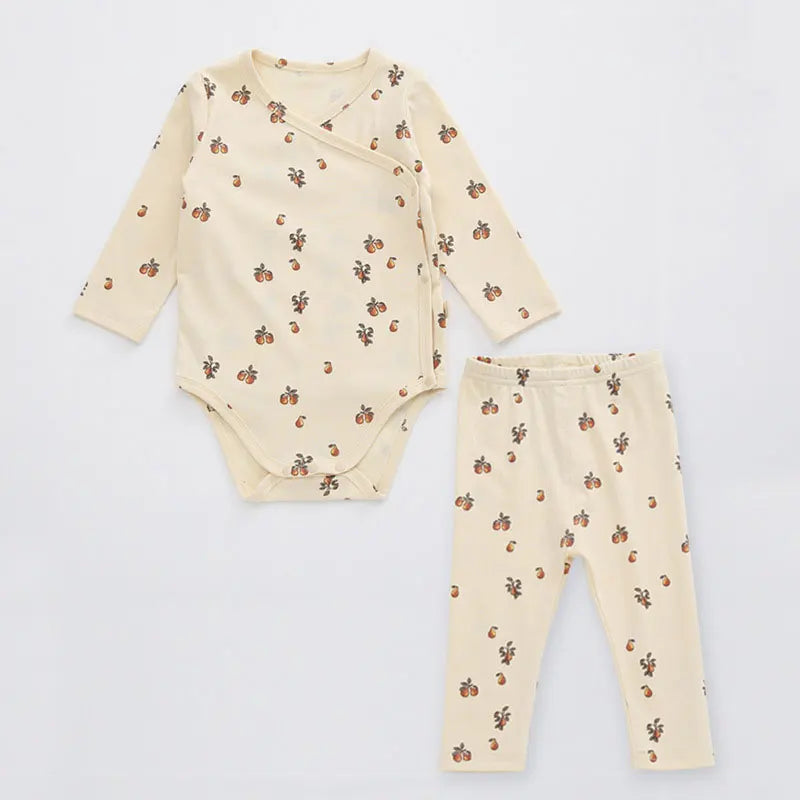 Fashion Floral Newborn Baby Boy Clothing Summer Baby Girl Clothes Set Cotton Short Sleeve Tops+pant Infant Clothing 3-18 Months