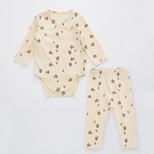 Fashion Floral Newborn Baby Boy Clothing Summer Baby Girl Clothes Set Cotton Short Sleeve Tops+pant Infant Clothing 3-18 Months