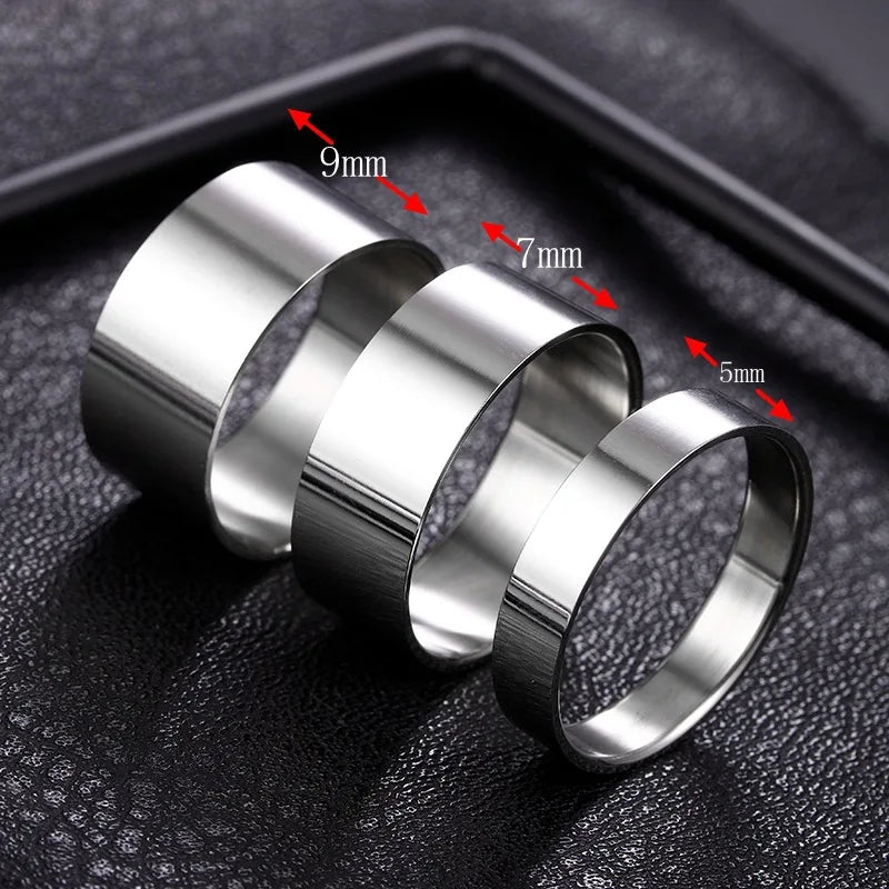 3 in 1 ring men stainless steel wedding ring fingertip ring DIY ring for  jewelry tool accessories wholesale supply