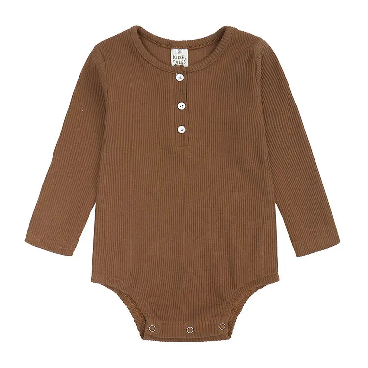 Solid Color Newborn Baby Girl Romper Spring Autumn Baby Clothes Boy Cotton Long Sleeve Toddler Bodysuits Fashion Infant Clothing