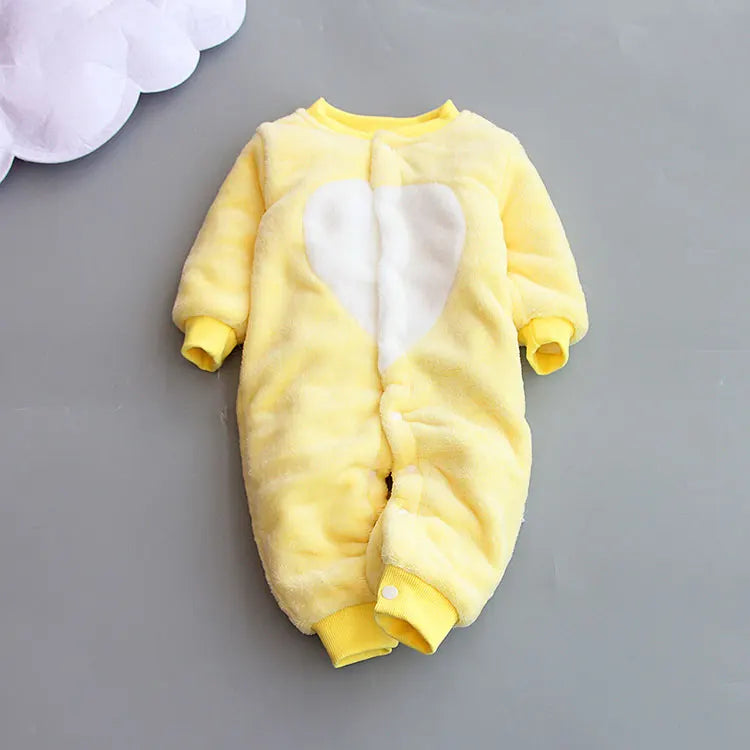 Flannel Long Sleeve Baby Clothes Boys Rompers Cartoon Baby Girl Romper Winter Warm Infant Clothing Boys Romper 3-18 Months