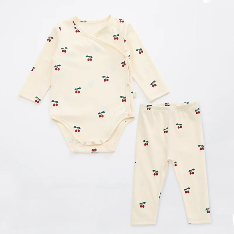 Fashion Floral Newborn Baby Boy Clothing Summer Baby Girl Clothes Set Cotton Short Sleeve Tops+pant Infant Clothing 3-18 Months