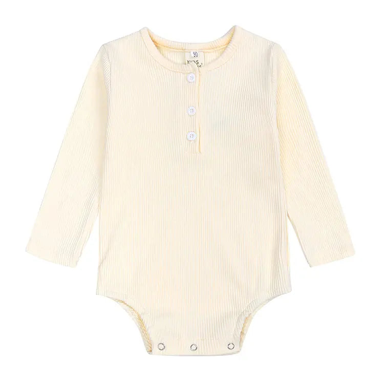 Solid Color Newborn Baby Girl Romper Spring Autumn Baby Clothes Boy Cotton Long Sleeve Toddler Bodysuits Fashion Infant Clothing