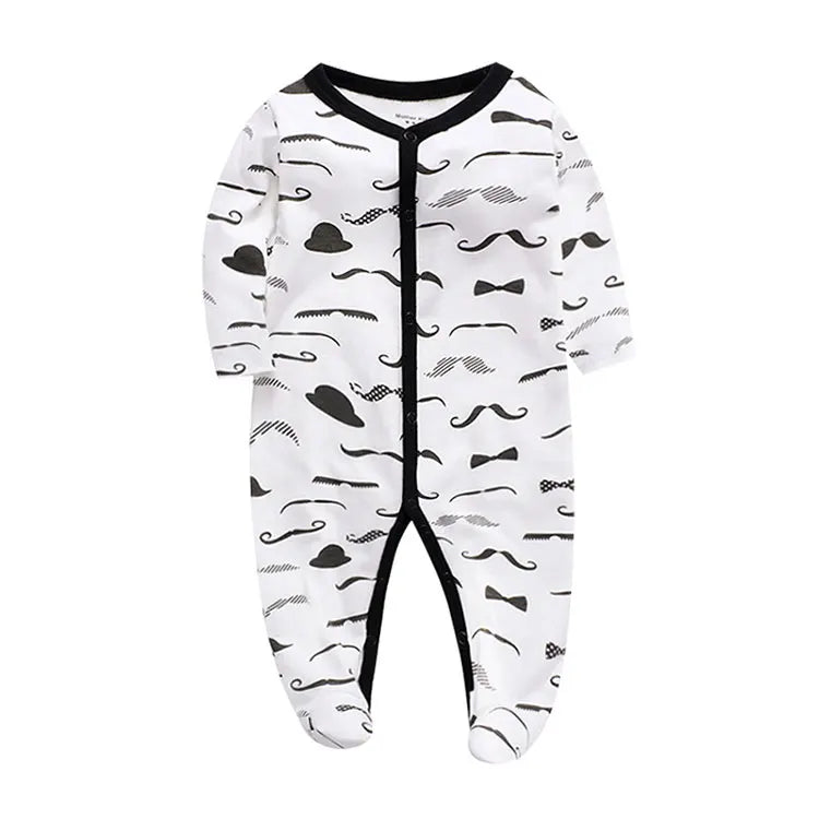 Cartoon Newborn Boys Bodysuit Spring Autumn Baby Girl Clothes Cotton Long Sleeve Baby Bodysuit Infant Clothing 3-24 Months