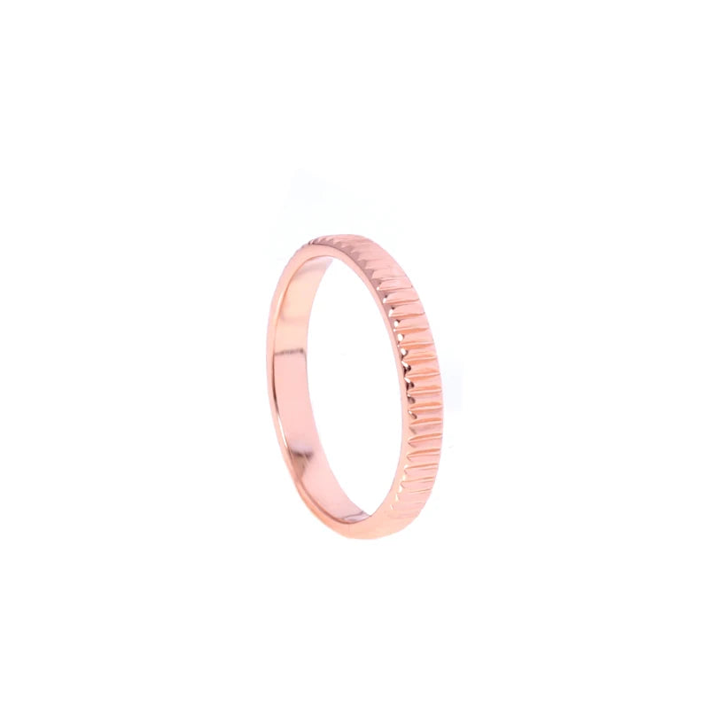 3MM Thin Titanium Steel Rose Gold  Couple Ring Simple Fashion Rose Gold Color Finger Ring For Women and Men mens gifts