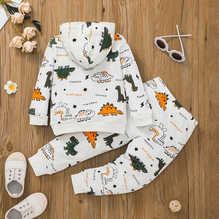 Cartoon Hoodie Kids Clothes Boys Outfits Spring & Autumn Bos Clothes Sets Long Sleeve Tops+Pants Children Clothing 2-6 Years