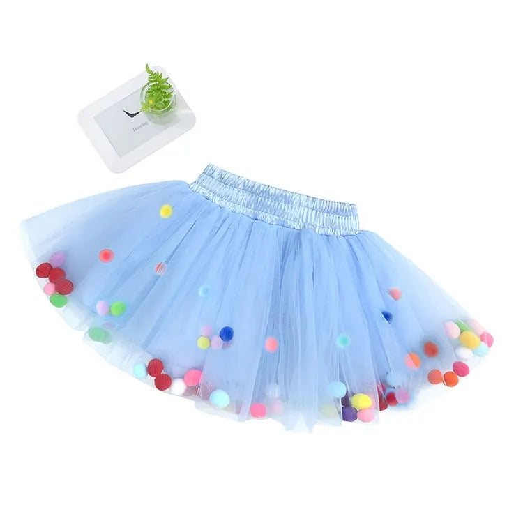 Fashion Kids Skirts for Girls Princess Fluffy Girls Skirts Summer Lovely Children Clothing Ball Gown 1-5 Years