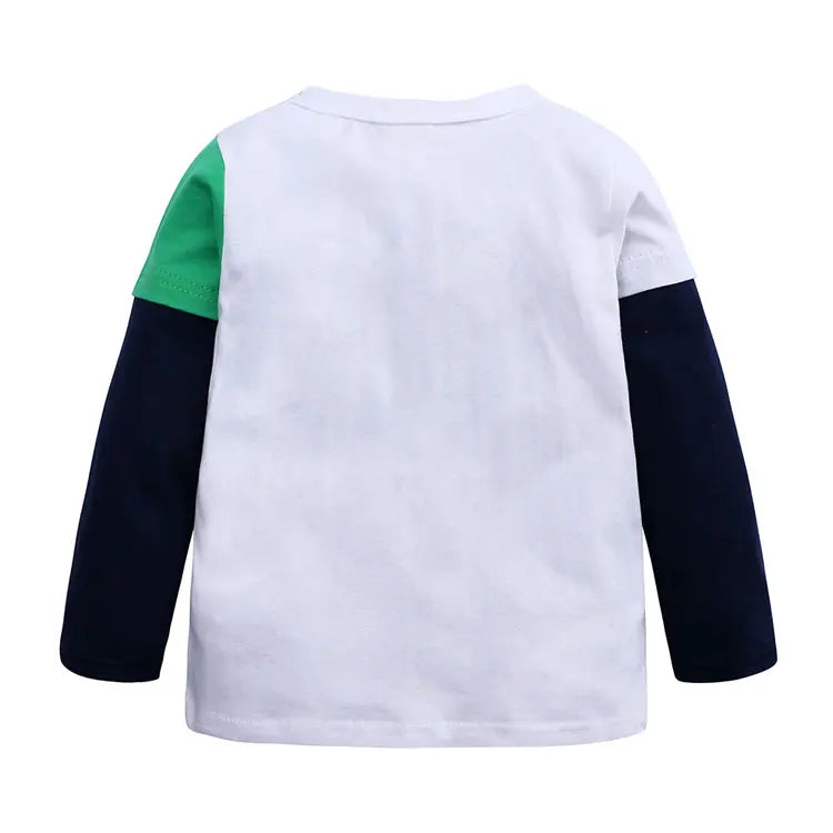 Long Sleeve Kids Boys' Clothing T-Shirts Spring Autumn Children Boy Tops Cartoon  T Shirts Cotton Kids Boys Clothes 3-10 Years