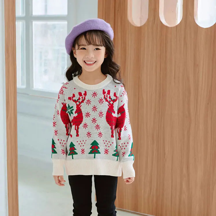 Spring & Autumn Kids Girl Clothes Knitted Sweater Casual Children Clothing Girls Sweaters Long Sleeve Girl Clothes 3-7 Years