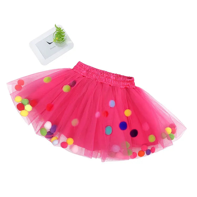 Fashion Kids Skirts for Girls Princess Fluffy Girls Skirts Summer Lovely Children Clothing Ball Gown 1-5 Years