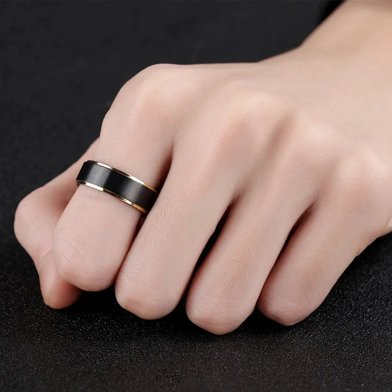 Mens Womens Rainbow Colorful LGBT Ring Stainless Steel Wedding Band Lebian & Gay Rings Drop Shipping