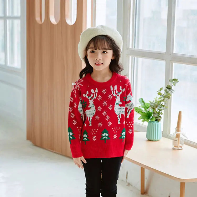 Spring & Autumn Kids Girl Clothes Knitted Sweater Casual Children Clothing Girls Sweaters Long Sleeve Girl Clothes 3-7 Years