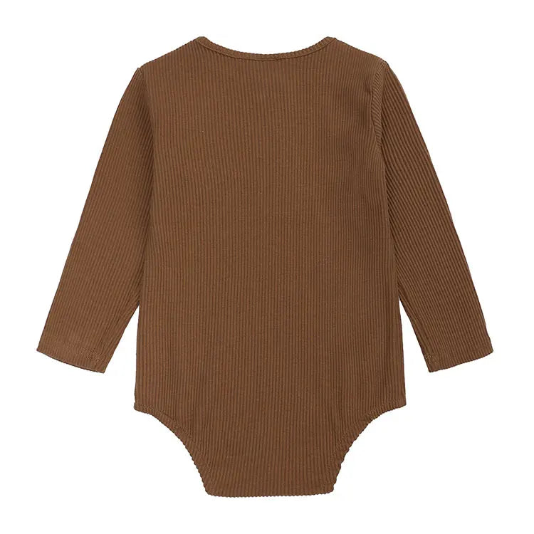 Solid Color Newborn Baby Girl Romper Spring Autumn Baby Clothes Boy Cotton Long Sleeve Toddler Bodysuits Fashion Infant Clothing