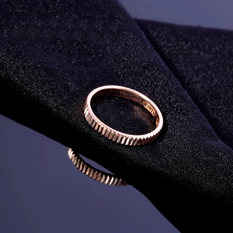 3MM Thin Titanium Steel Rose Gold  Couple Ring Simple Fashion Rose Gold Color Finger Ring For Women and Men mens gifts