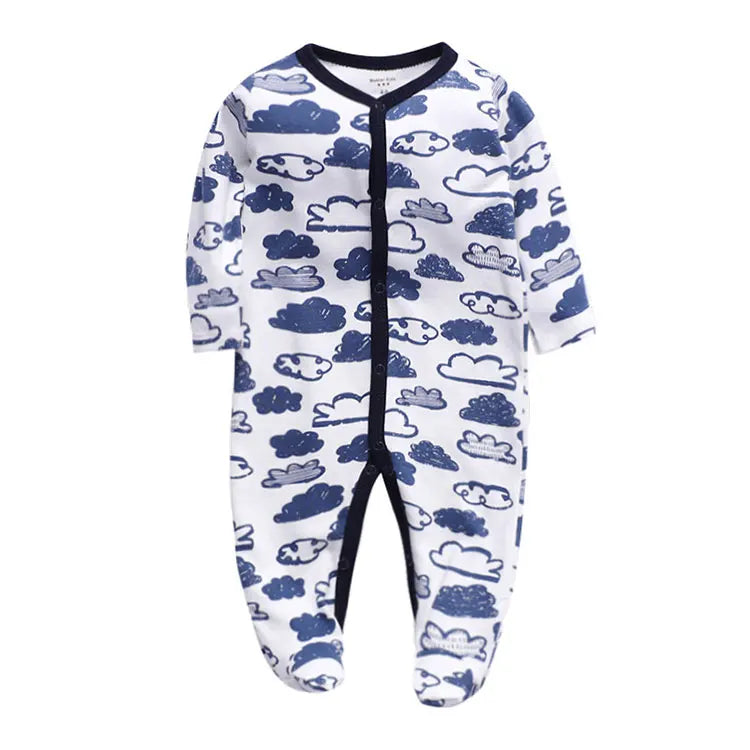 Cartoon Newborn Boys Bodysuit Spring Autumn Baby Girl Clothes Cotton Long Sleeve Baby Bodysuit Infant Clothing 3-24 Months