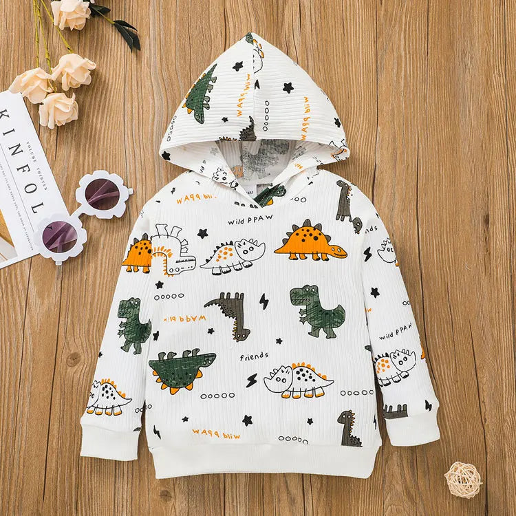 Cartoon Hoodie Kids Clothes Boys Outfits Spring & Autumn Bos Clothes Sets Long Sleeve Tops+Pants Children Clothing 2-6 Years