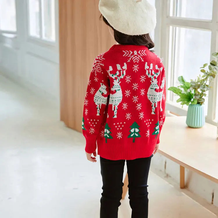 Spring & Autumn Kids Girl Clothes Knitted Sweater Casual Children Clothing Girls Sweaters Long Sleeve Girl Clothes 3-7 Years