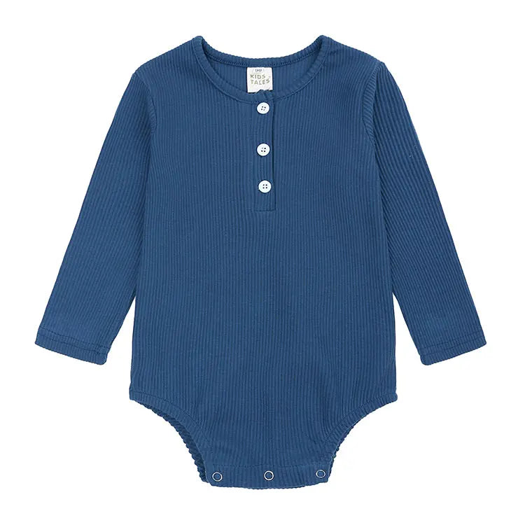 Solid Color Newborn Baby Girl Romper Spring Autumn Baby Clothes Boy Cotton Long Sleeve Toddler Bodysuits Fashion Infant Clothing