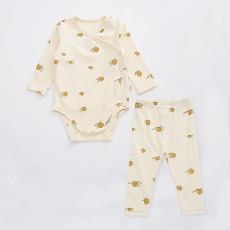 Fashion Floral Newborn Baby Boy Clothing Summer Baby Girl Clothes Set Cotton Short Sleeve Tops+pant Infant Clothing 3-18 Months