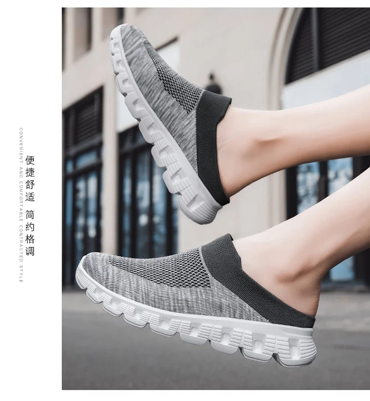 New spring and autumn breathable lightweight comfortable men's and women's casual sports shoes fashion couple plus size loafers