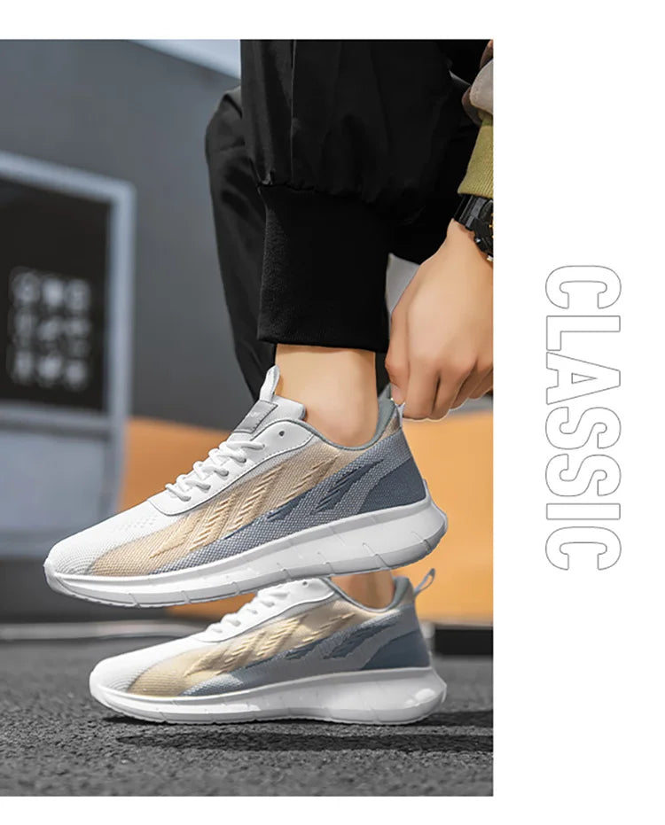 Men's shoes Casual lightweight non-slip fashion sneakers Breathable running shoes Outdoor walking training tennis shoes for men