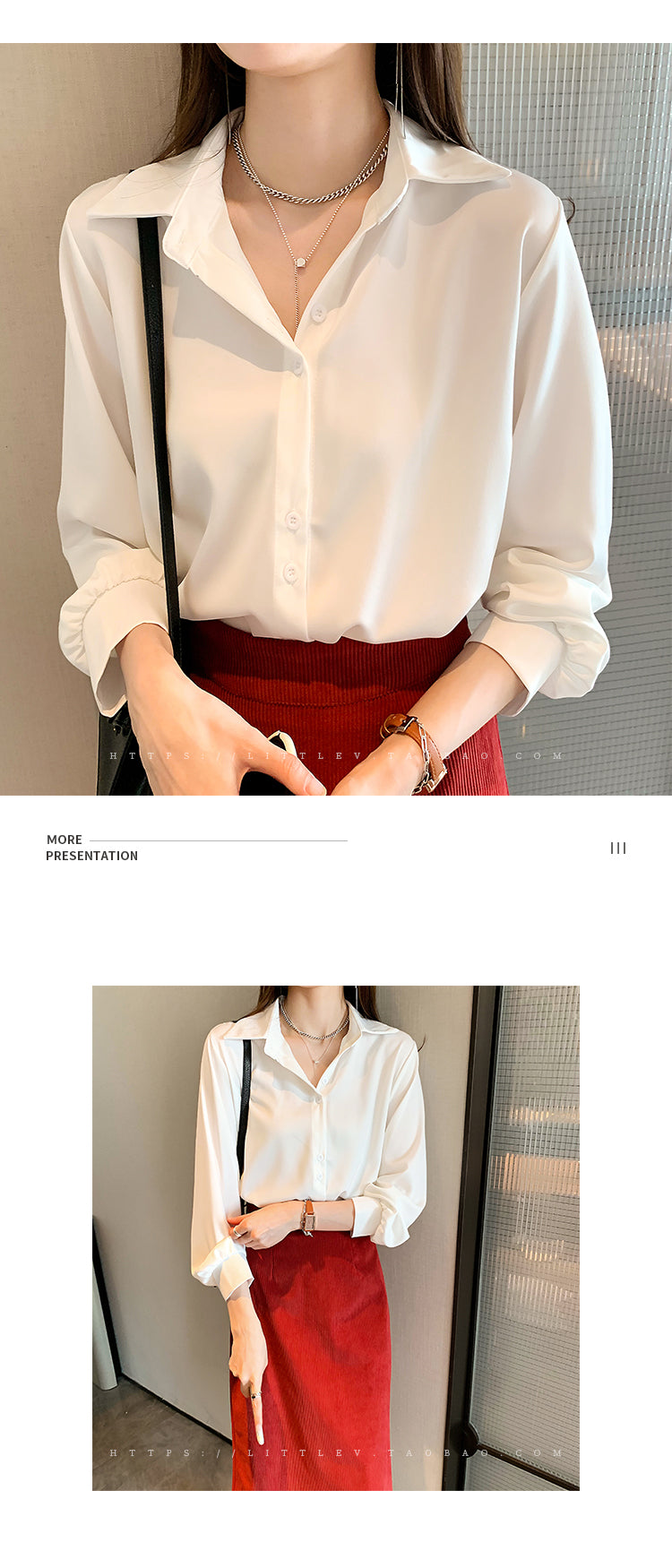 Plus Size Shirts Spring Summer Fashion Female Long Sleeve Loose Solid Blouse Tops Casual Chiffon Shirt Women Office Lady Shirts