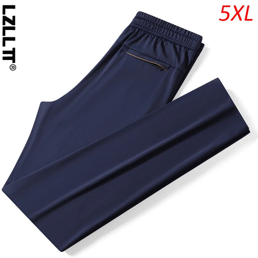 Summer Men Casual Breathable Quick Dry Pants Man Sport Jogger Outdoor Gym Pants Male Loose Train Fitness Streetwear Trouser Pant