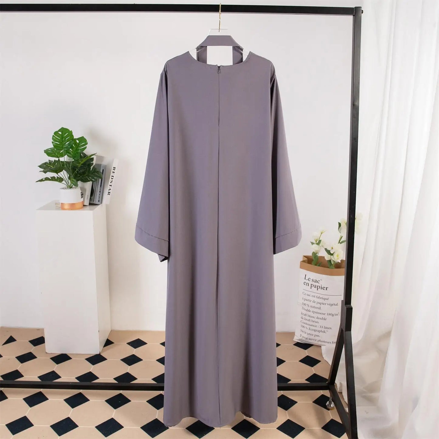 Muslim Abayas Loose Kaftans Prayer Dress With Belt Full Sleeve Islamic Clothing Women Jilbabs Dubai Robe Ramadan Dresses