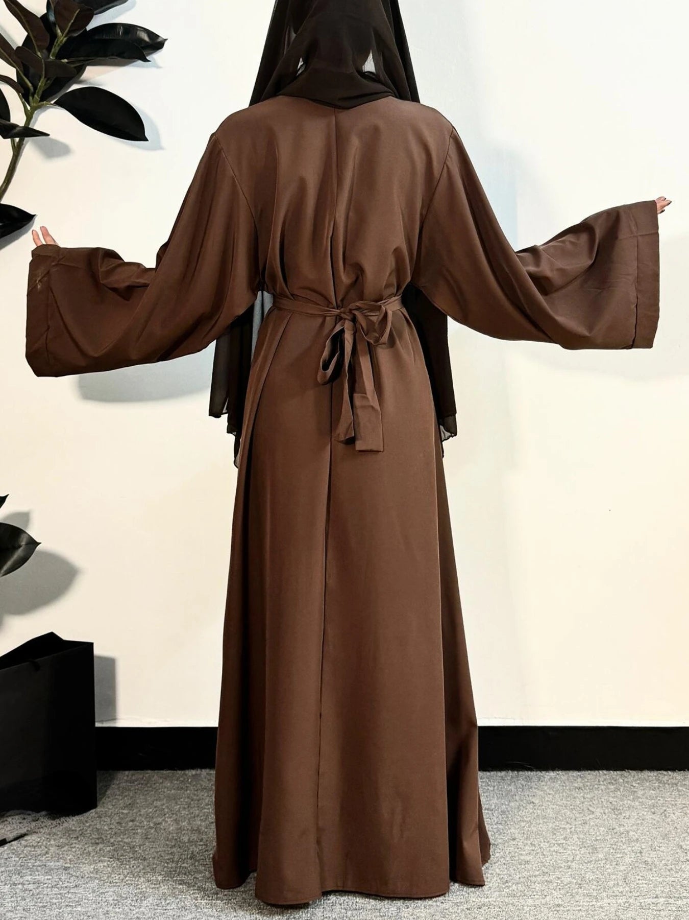 Muslim Abayas Women Kaftans Prayer Dress With Belt Full Sleeve Islamic Clothing Women Jilbabs Dubai Robe Ramadan Dresses