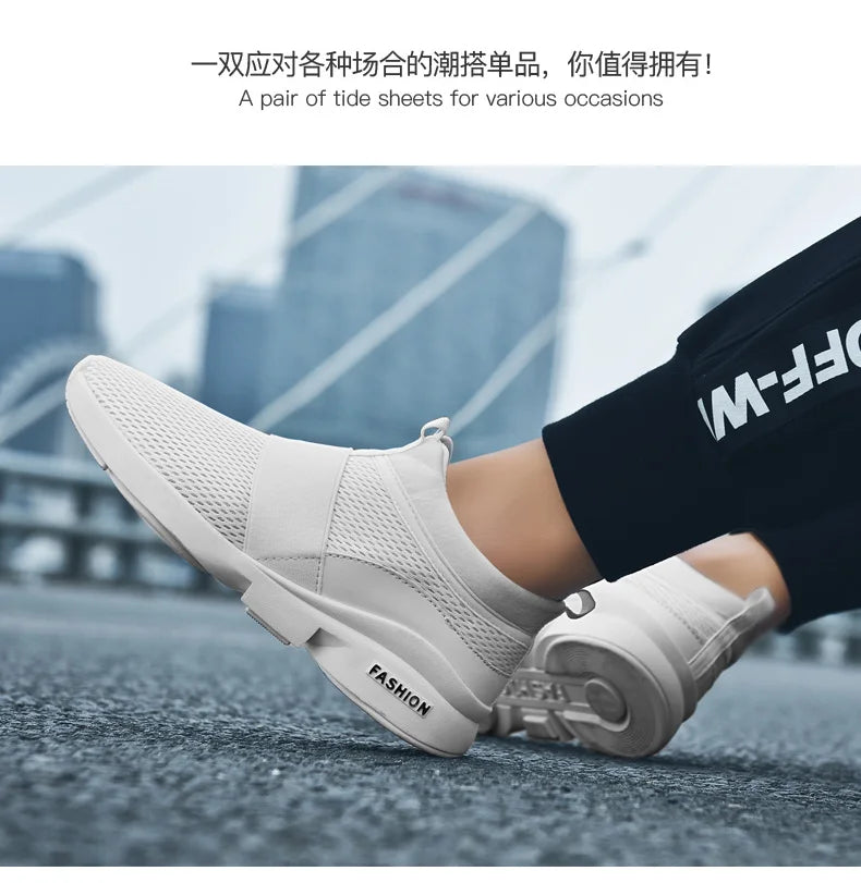 Spring and autumn new men's running shoes breathable non-slip light sports shoes comfortable training breathable men's shoes