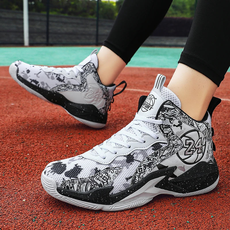 Spring summer basketball shoes for men and women lightweight breathable high-top casual sports shoes for men training shoes