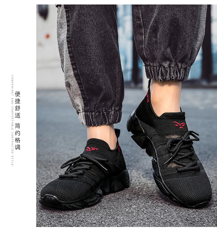 Men's and women's sneakers mesh breathable casual summer lightweight comfortable outdoor walking couple shoes plus size