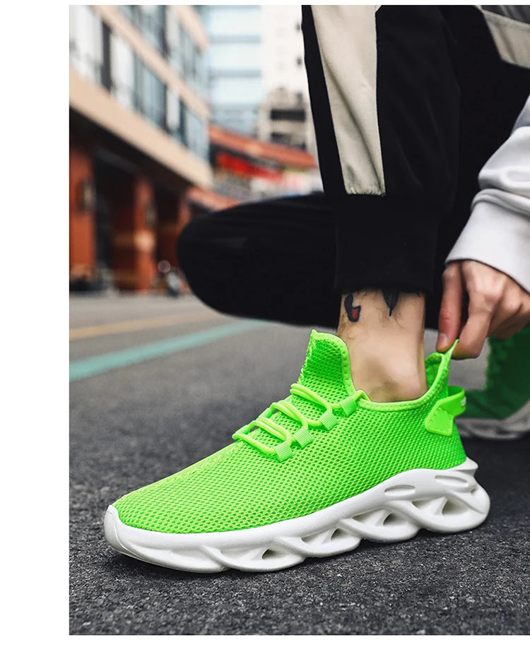 Men's running shoes Sports Fashion casual breathable men's shoes walking shoes fitness new spring and autumn large size