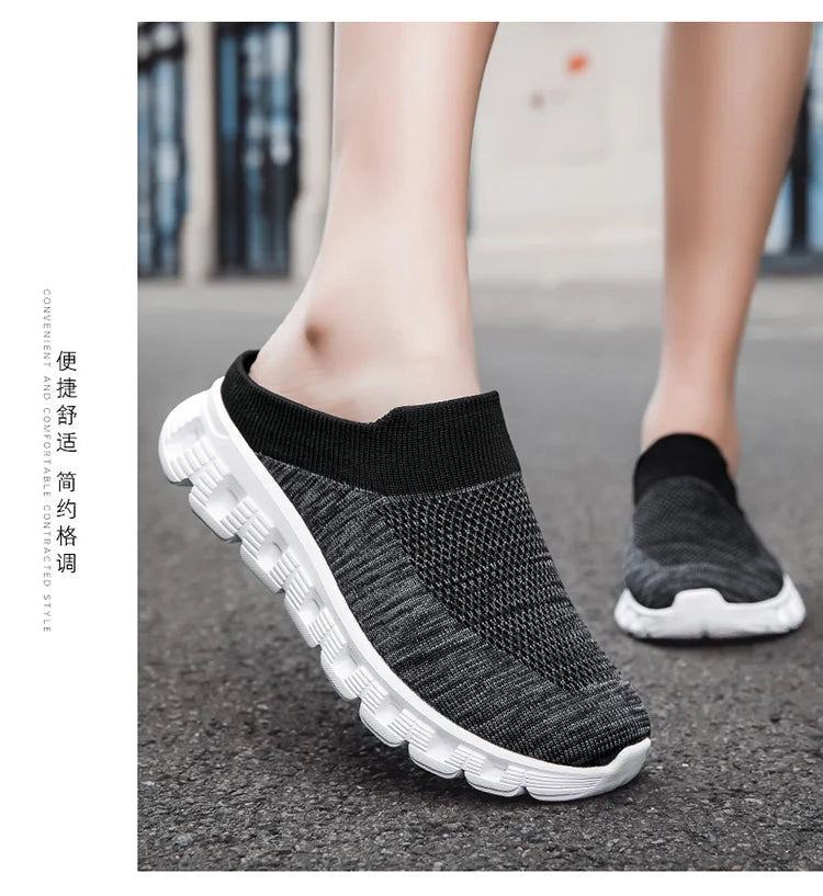 New spring and autumn breathable lightweight comfortable men's and women's casual sports shoes fashion couple plus size loafers