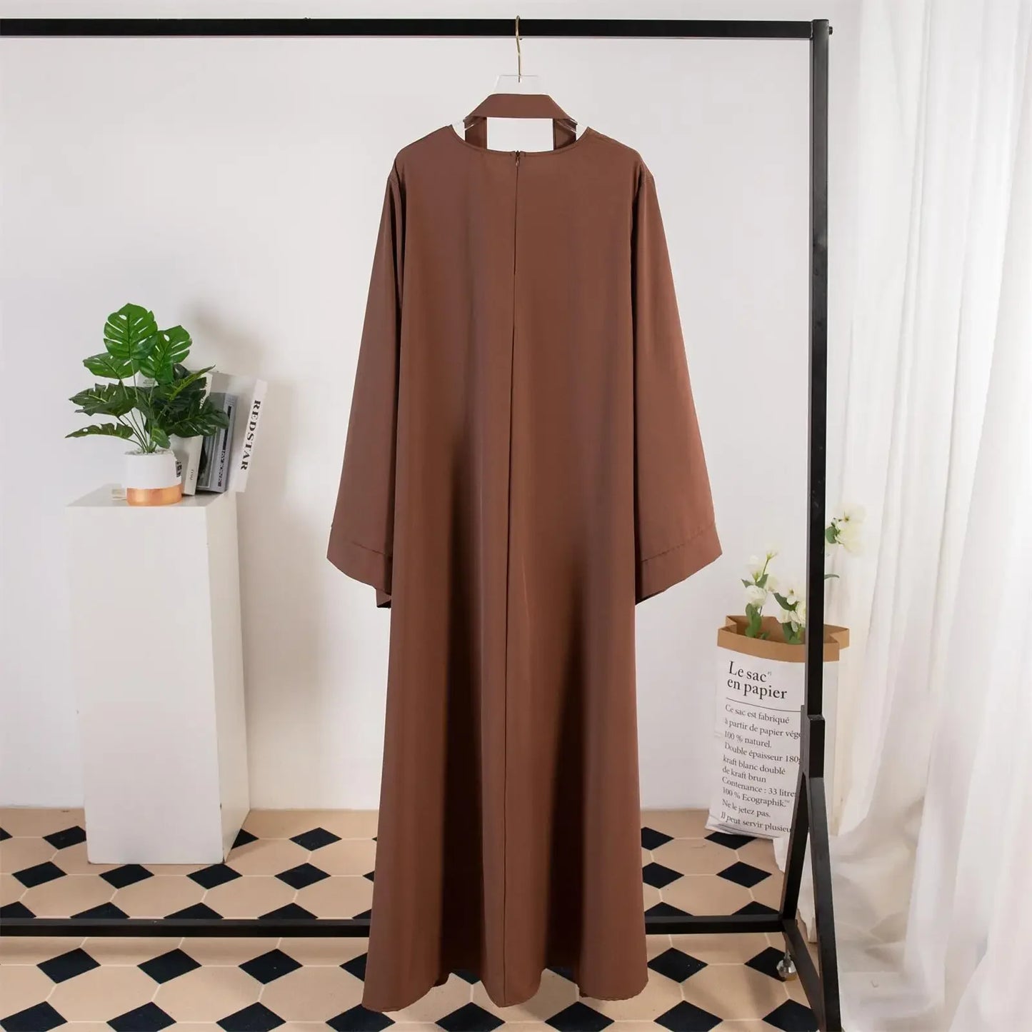 Muslim Abayas With Belt Loose Kaftans Prayer Dress Full Sleeve Islamic Clothing Women Jilbabs Dubai Robe Lace Up Long Dresses