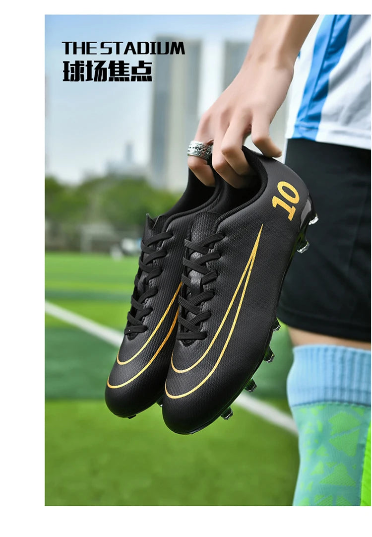 Men's and women's football shoes Non-slip training casual sports shoes youth outdoor breathable large size football shoes