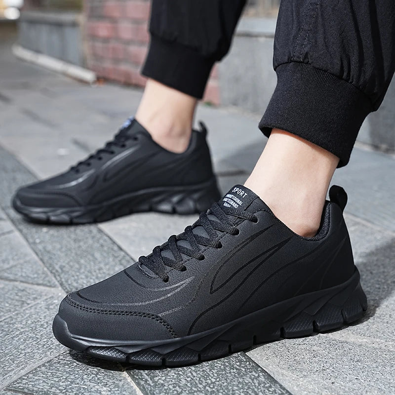 New large men's casual shoes sports fashion platform sneakers mesh breathable men's running shoes vulcanized men's loafers