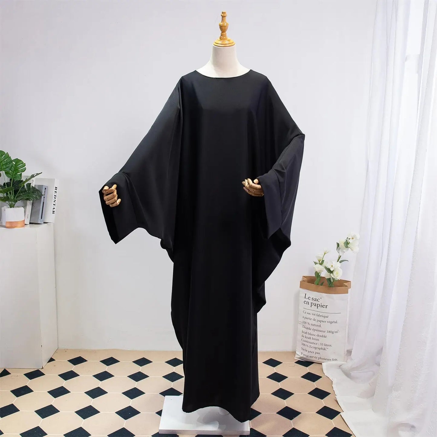 Two Pieces Muslim Abaya Women Jilbab Islamic With Hijab Clothing Dubai Saudi Robe Turkish Modesty Prayer Dresses Loose Kaftans