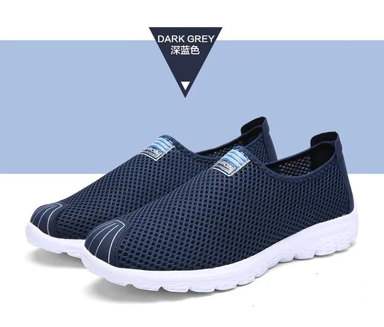 Couples summer Breathable net outdoor non-slip light walking casual walking shoes Walking men and women can be large size