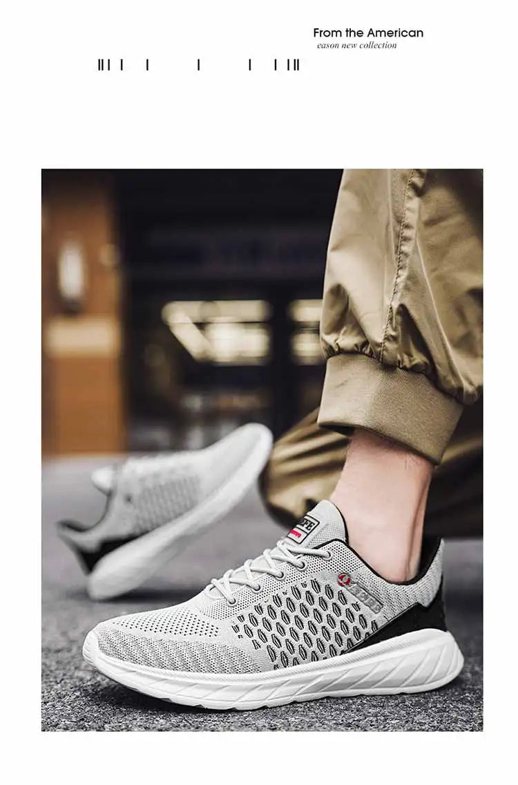 Men's mesh sports vulcanized shoes breathable casual shoes walking men's shoes spring and autumn new40-47