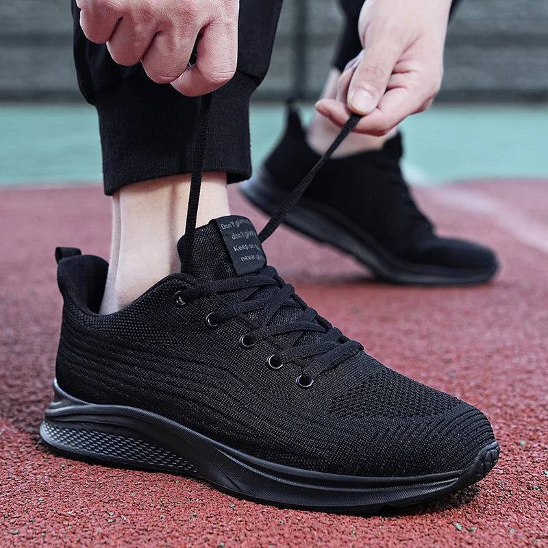 New large men's shoes mesh breathable platform shoes to increase the lightness of sports casual men's vulcanized loafers