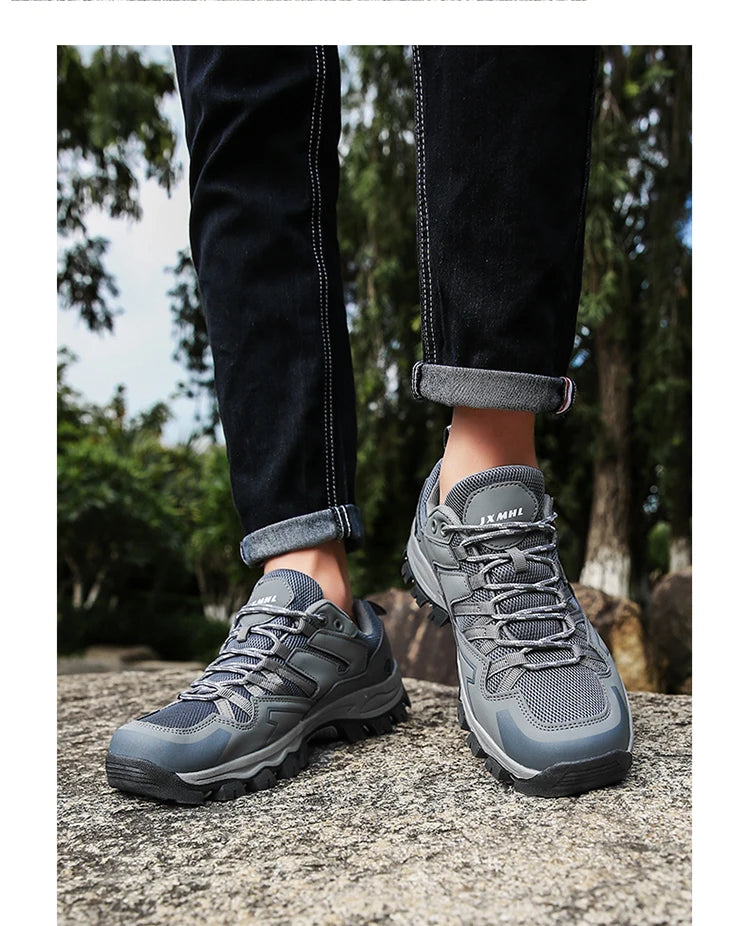 Large size men and women new spring and autumn leisure sports mountaineering shoes lovers anti-slip wear-resistant walking shoes